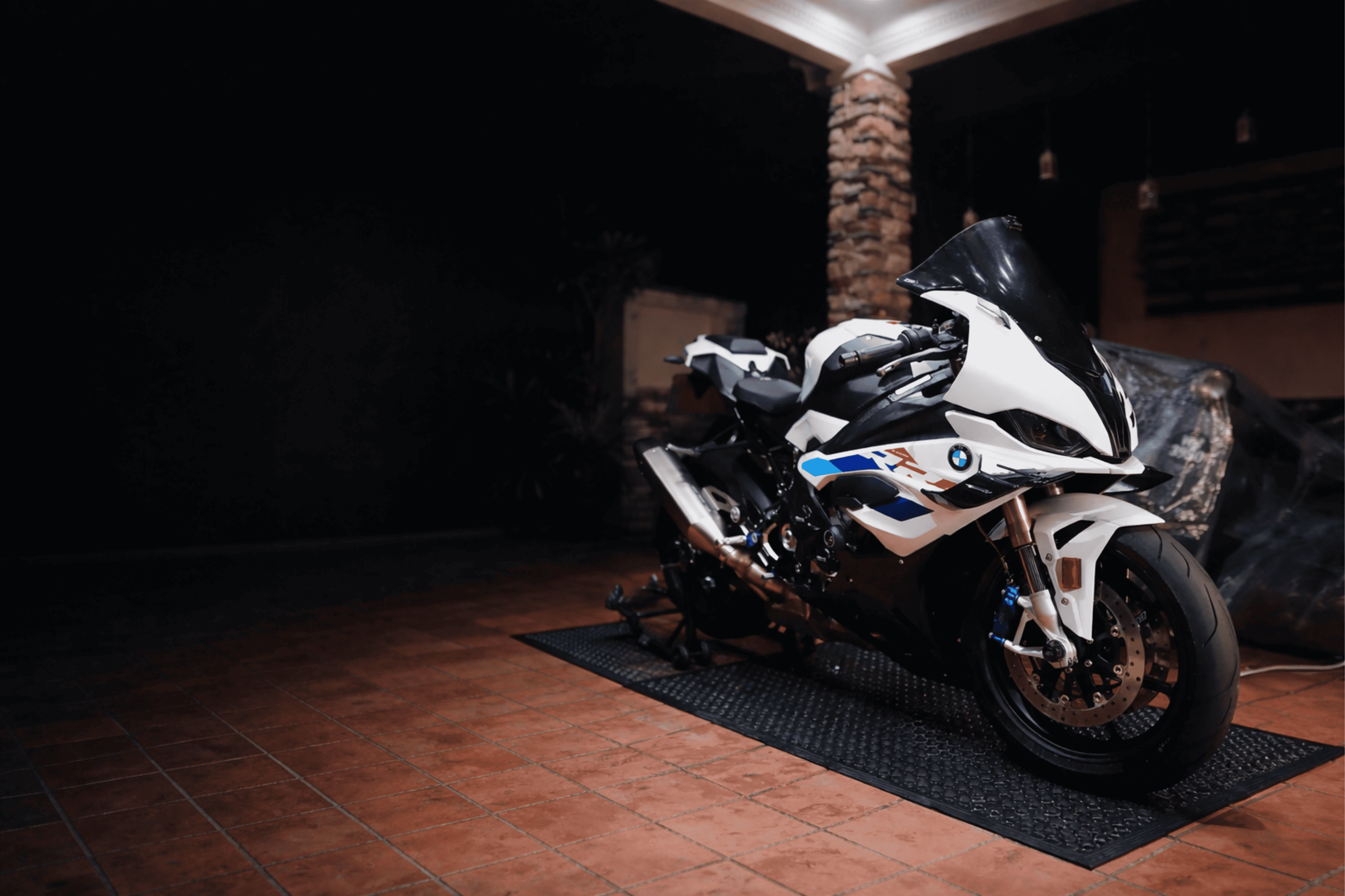 Premium motorcycle care and detailing studio visual